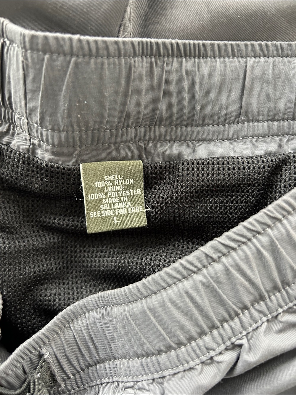 Eddie Bauer Gray Swim Trunks with Belt - Picture 2 of 3